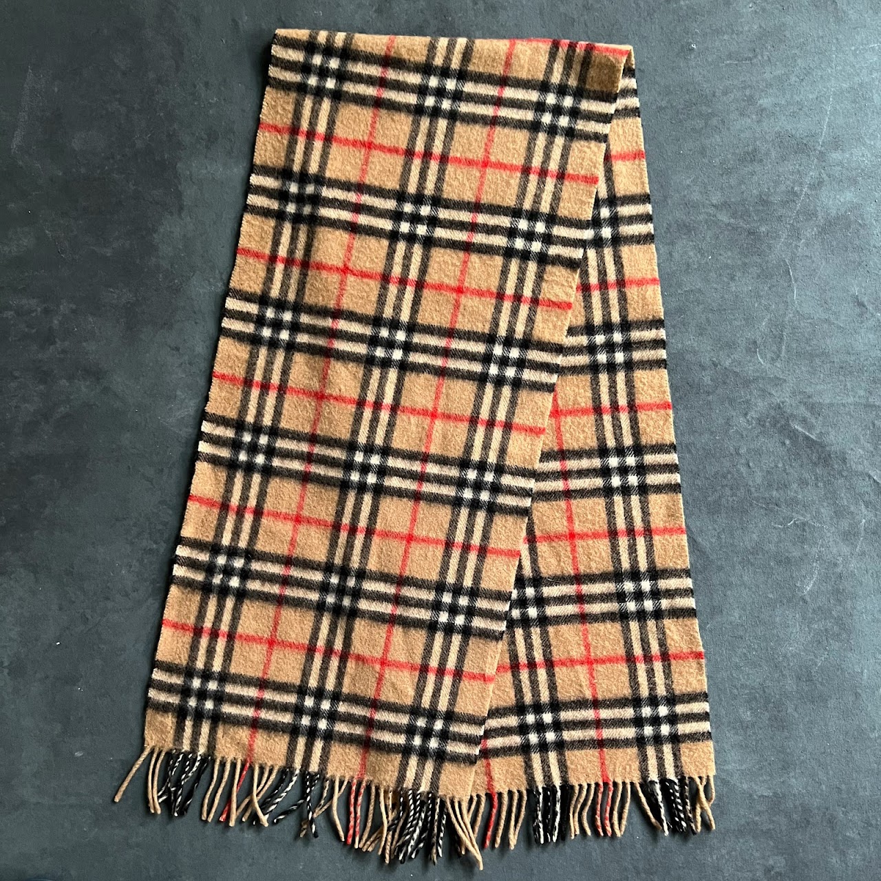 Burberrys Cashmere Plaid Scarf