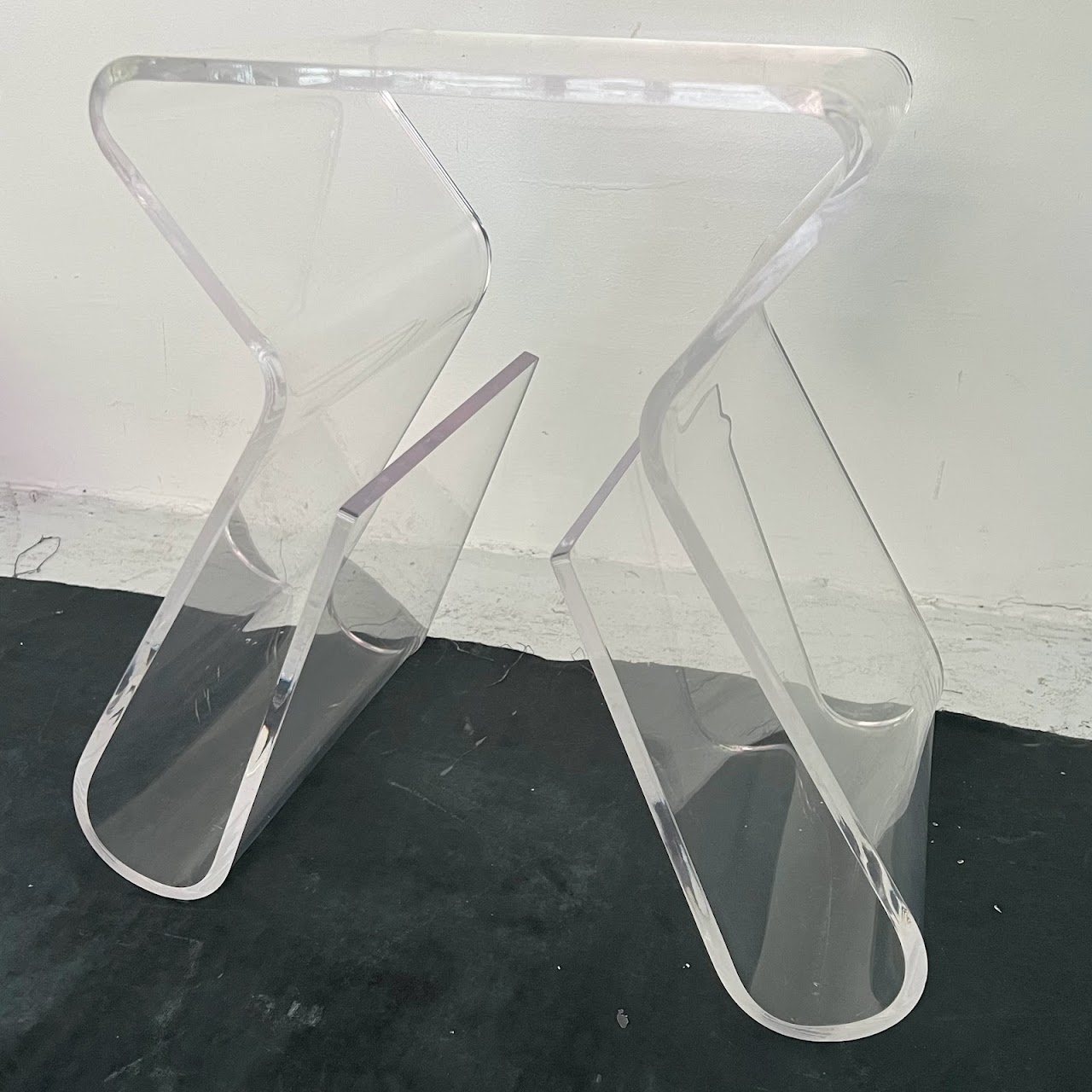 Molded Lucite Stool