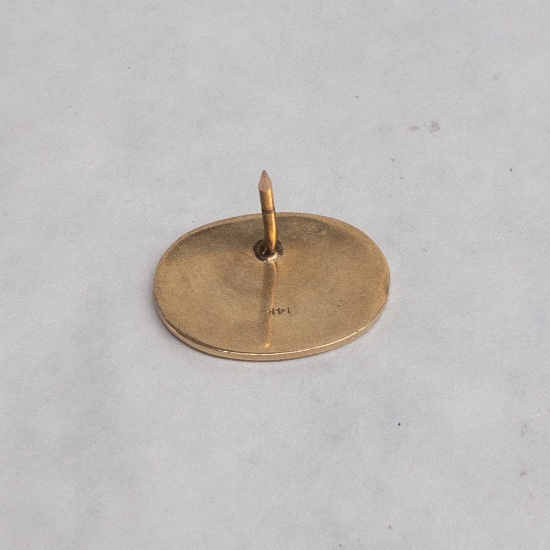 14K Gold Monogrammed Tie Pin