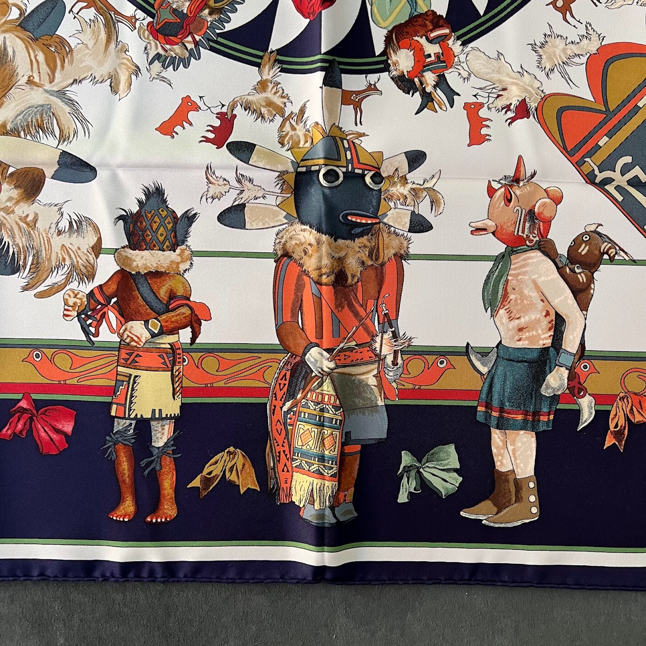 Hermès Silk Kachinas Scarf