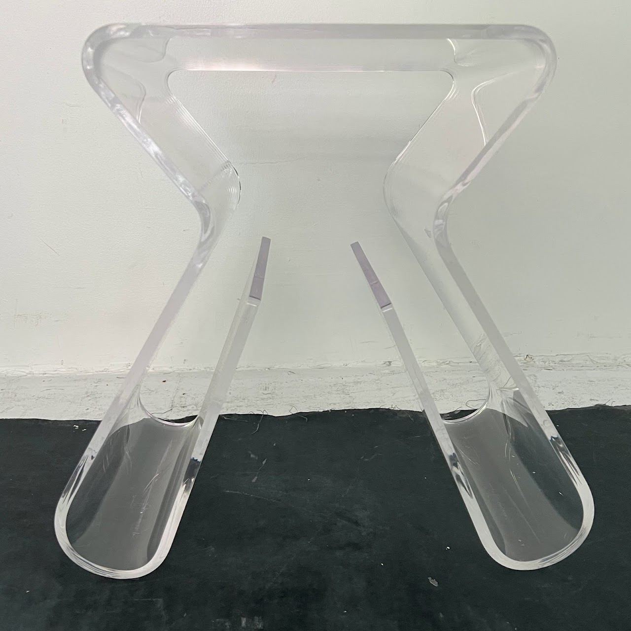 Molded Lucite Stool