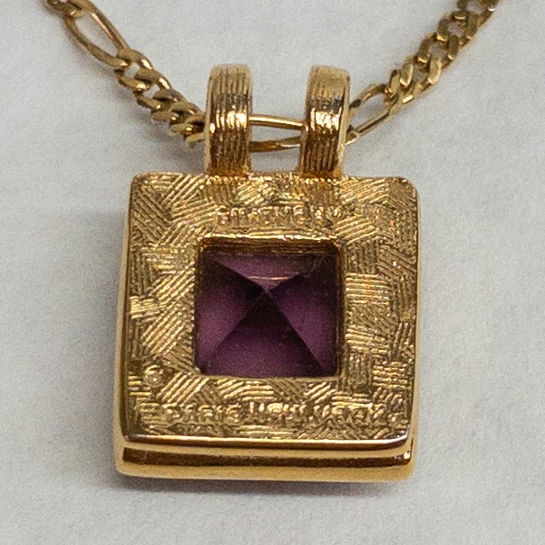 Givenchy Purple Stone Pendant