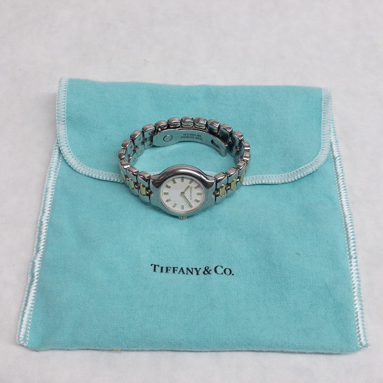 Tiffany & Co. Stainless, 18K Gold & Diamond Tesoro Wristwatch