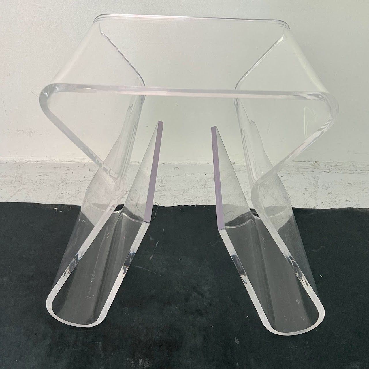 Molded Lucite Stool