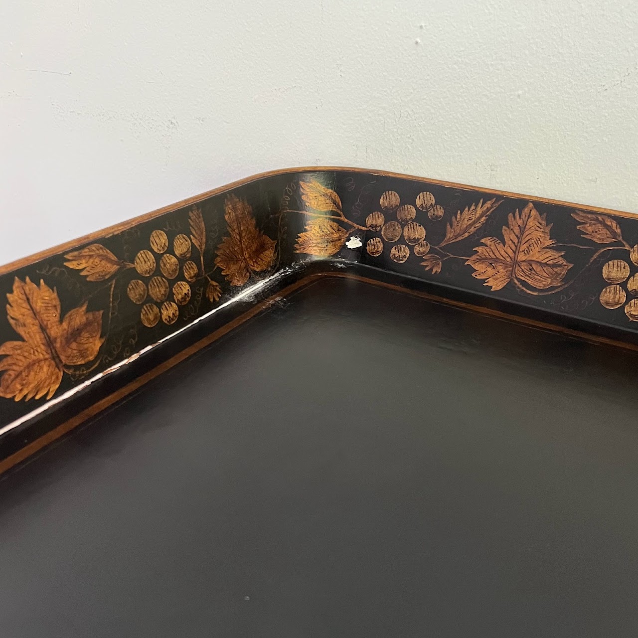 Lacquer & Gilt Decorated Faux Bamboo Tray Table