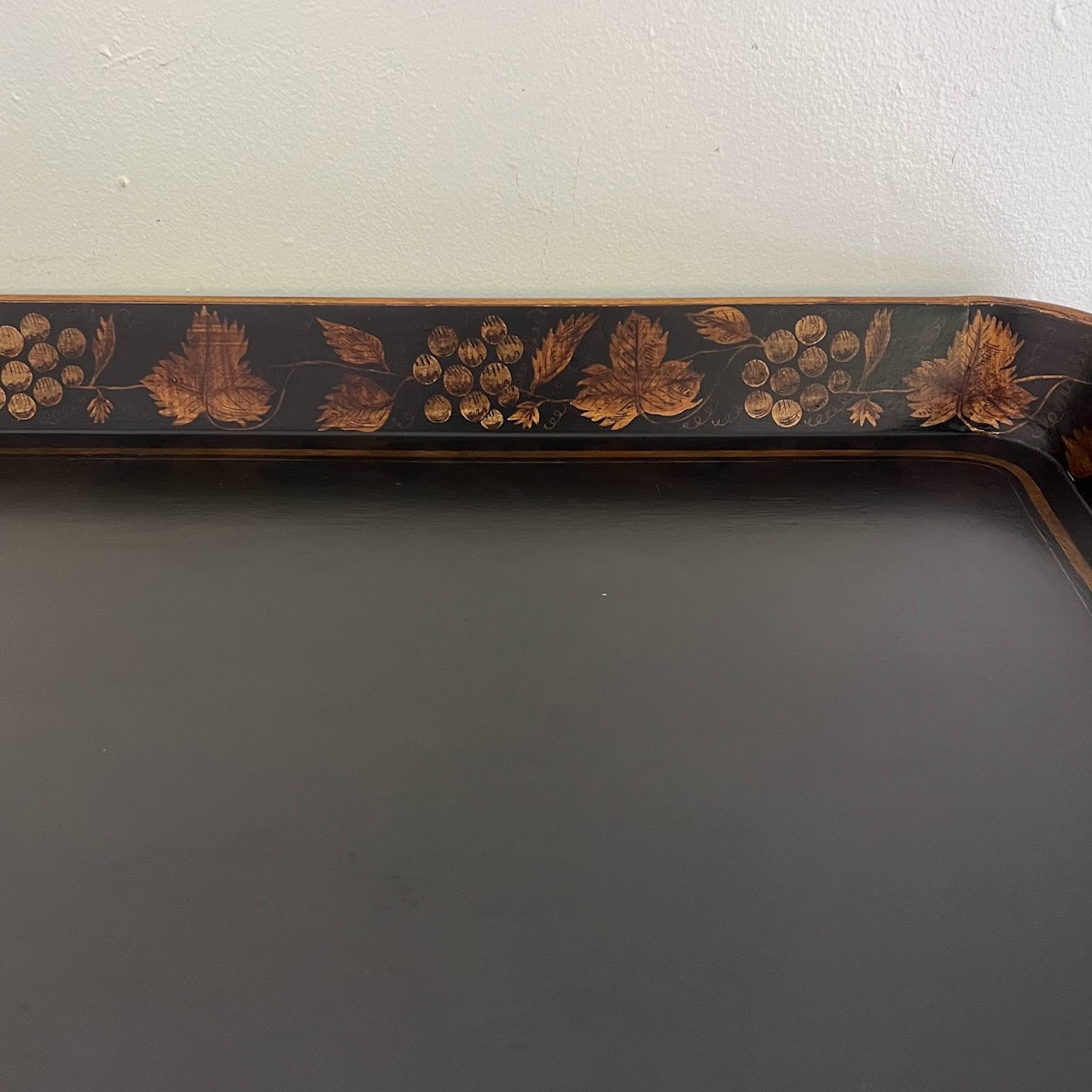 Lacquer & Gilt Decorated Faux Bamboo Tray Table