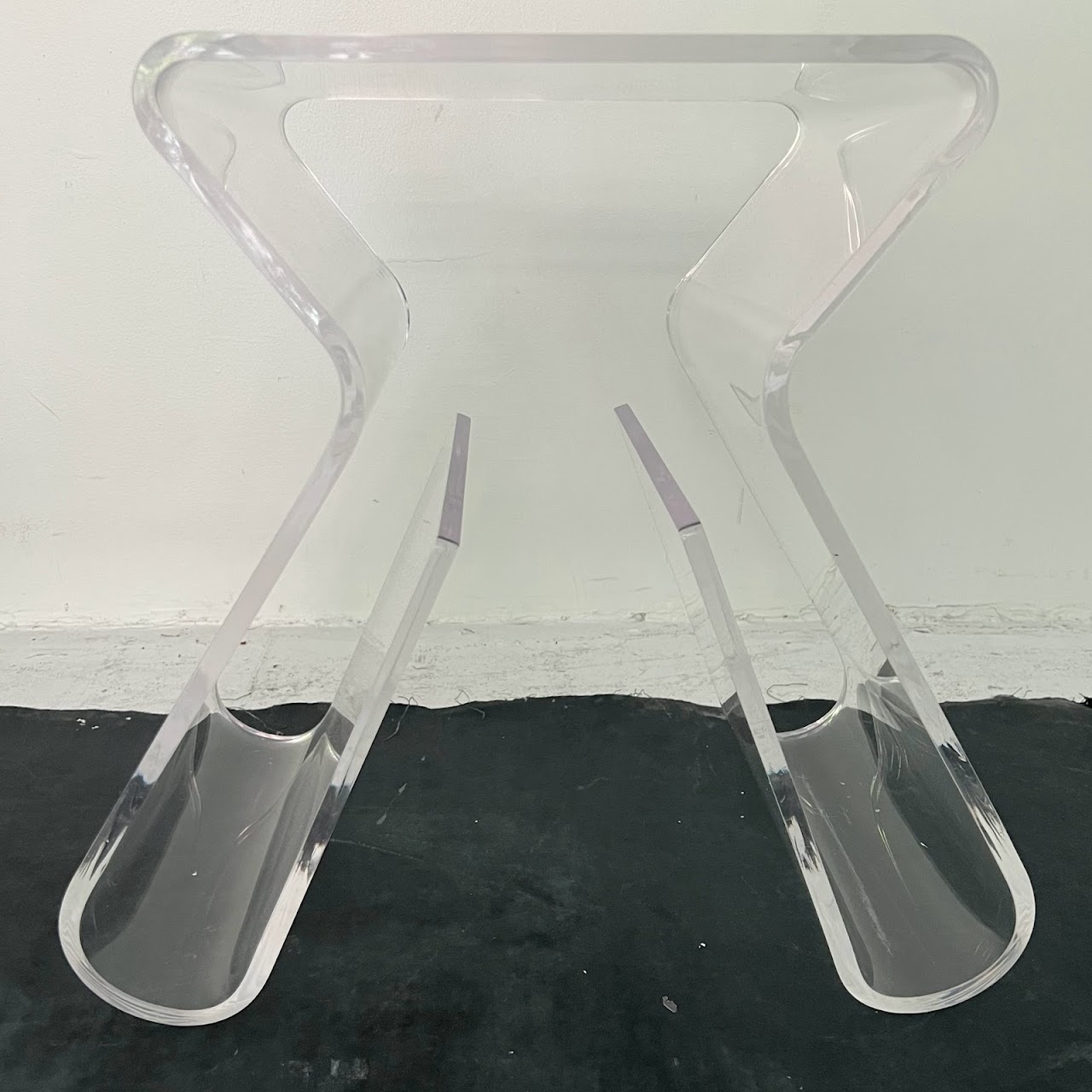 Molded Lucite Stool