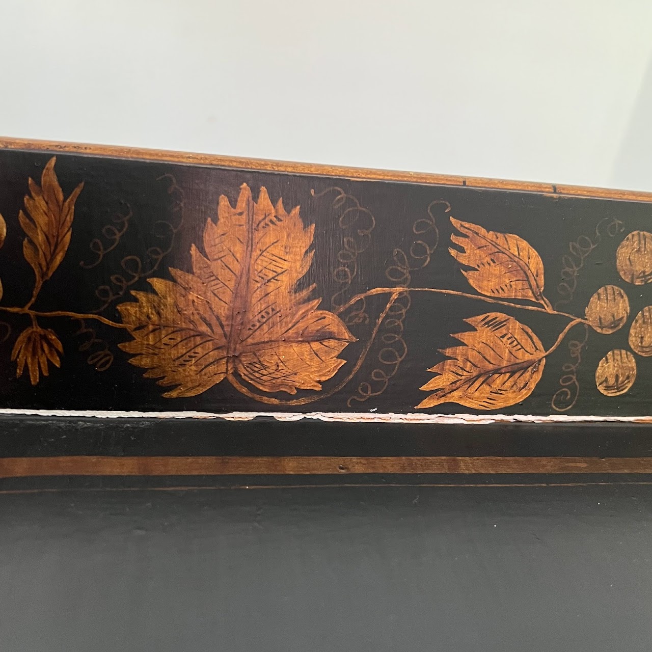 Lacquer & Gilt Decorated Faux Bamboo Tray Table