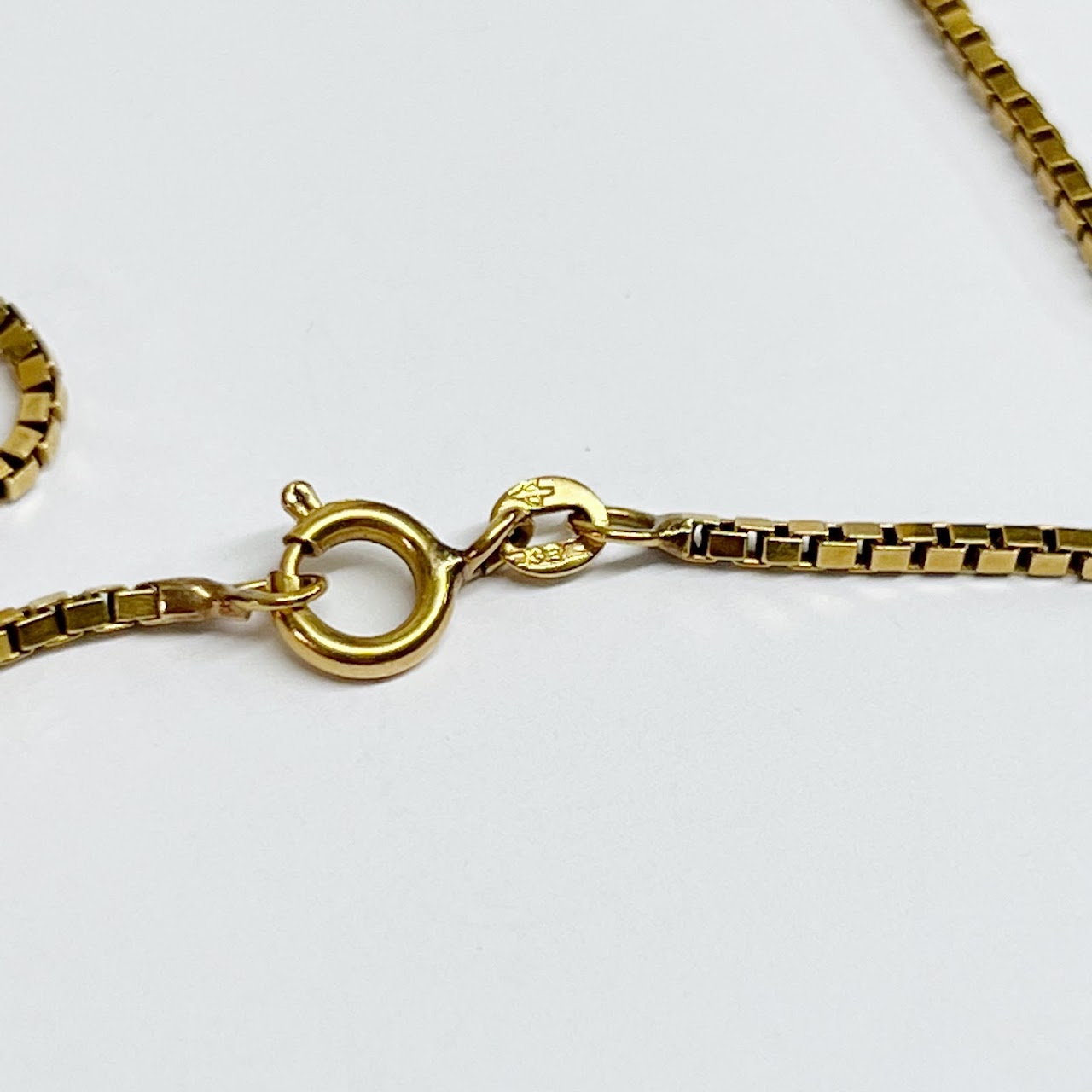 18K Gold Box Link Chain