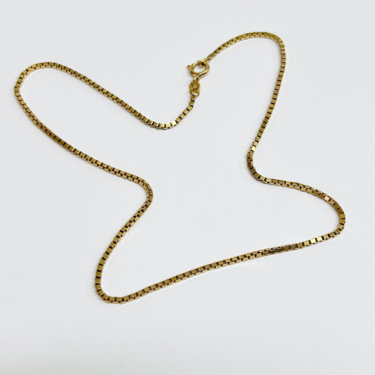 18K Gold Box Link Chain