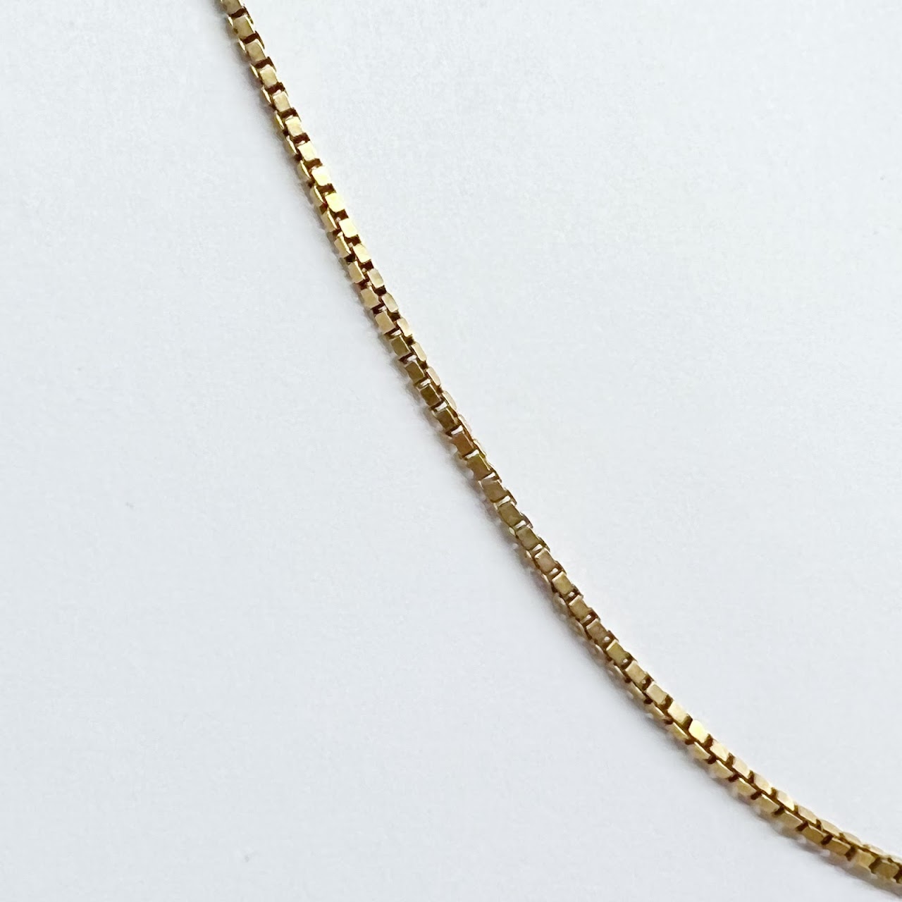 18K Gold Box Link Chain