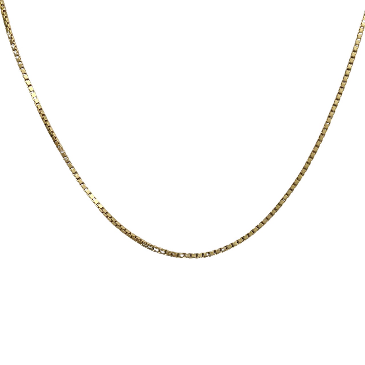 18K Gold Box Link Chain