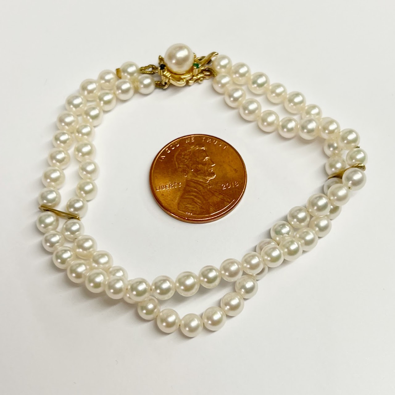 14K Gold & Pearl Bracelet