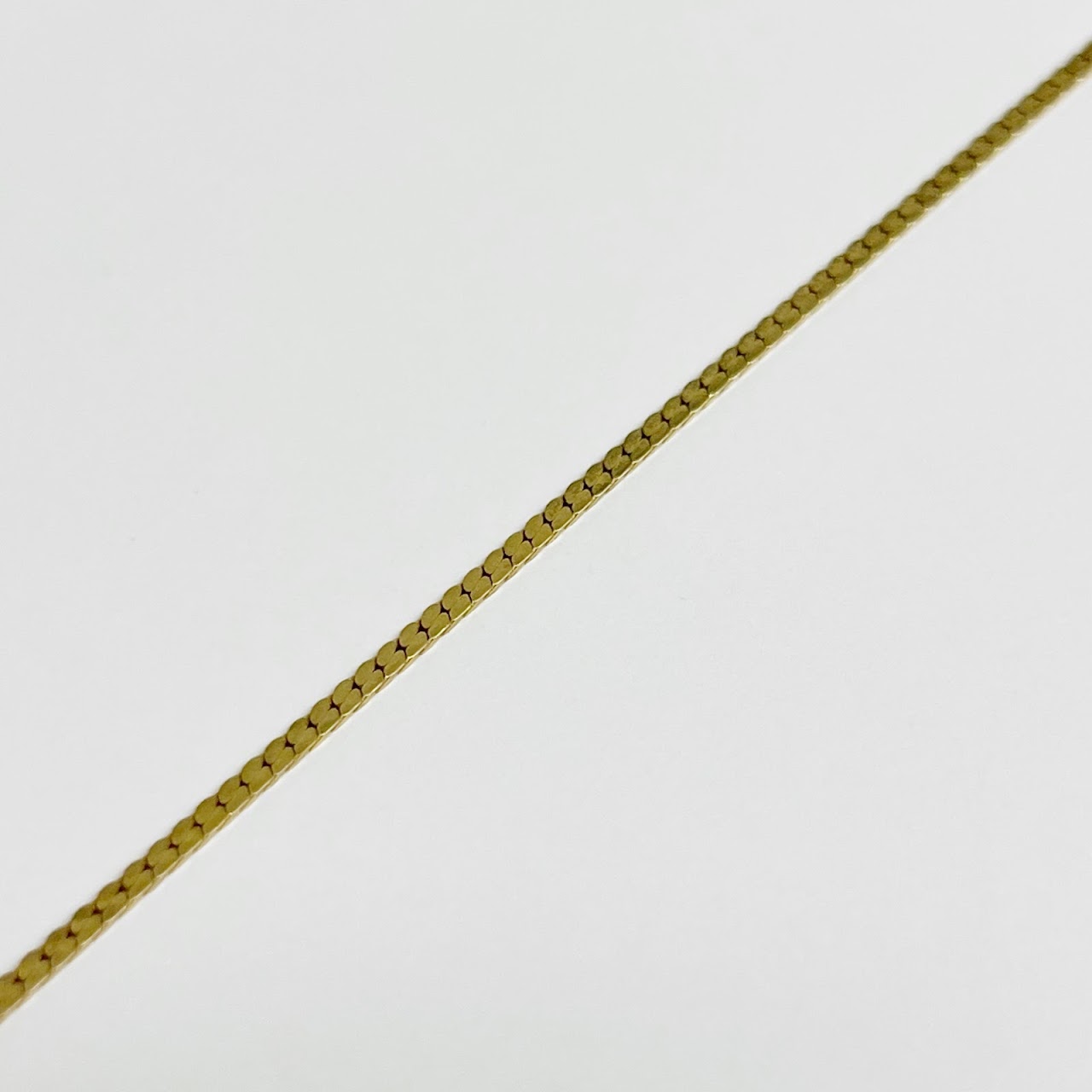 14K Gold Herringbone Chain