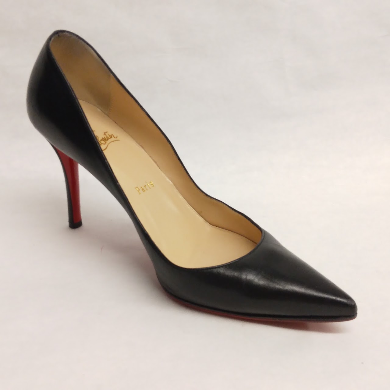 Christian Louboutin Black Leather Pumps