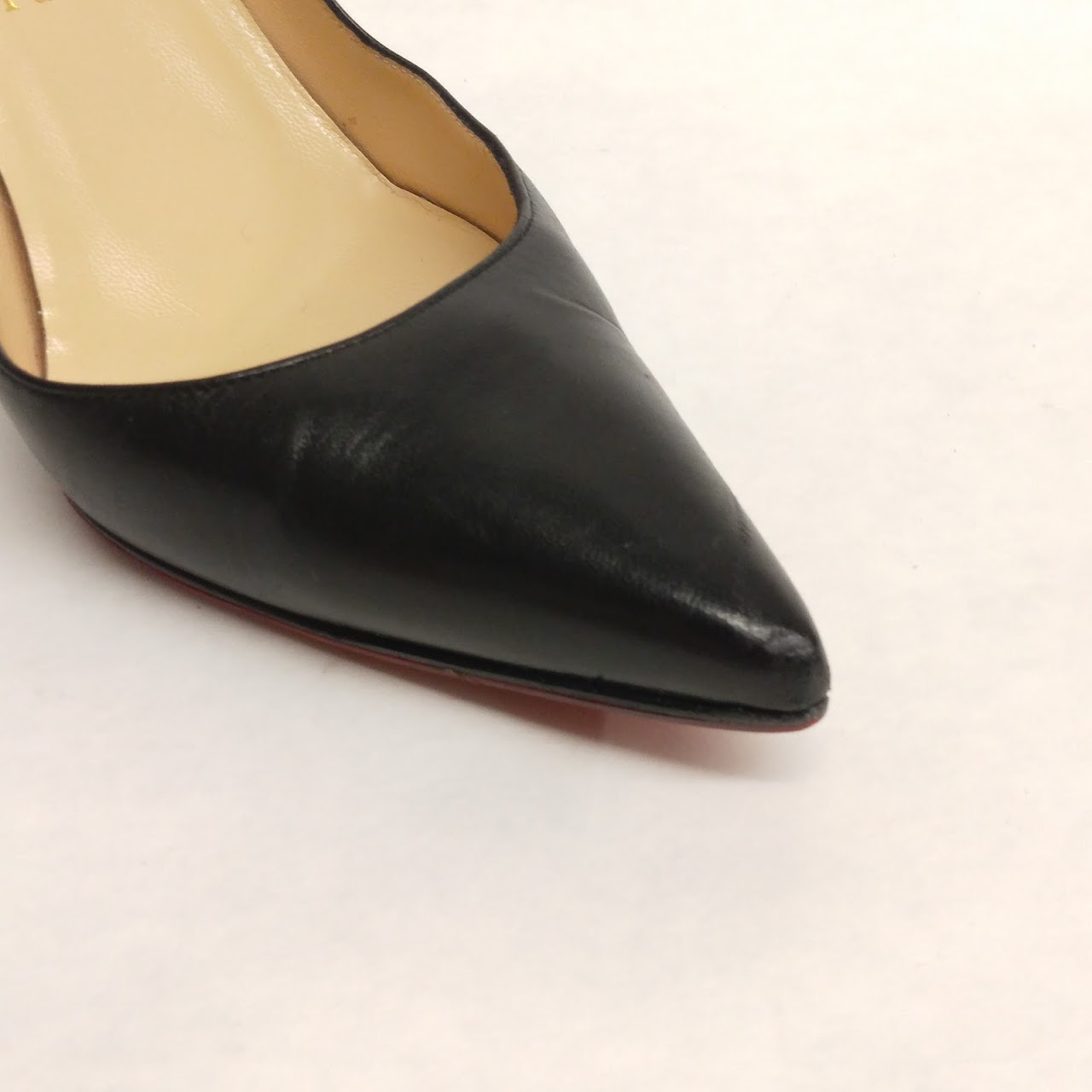 Christian Louboutin Black Leather Pumps