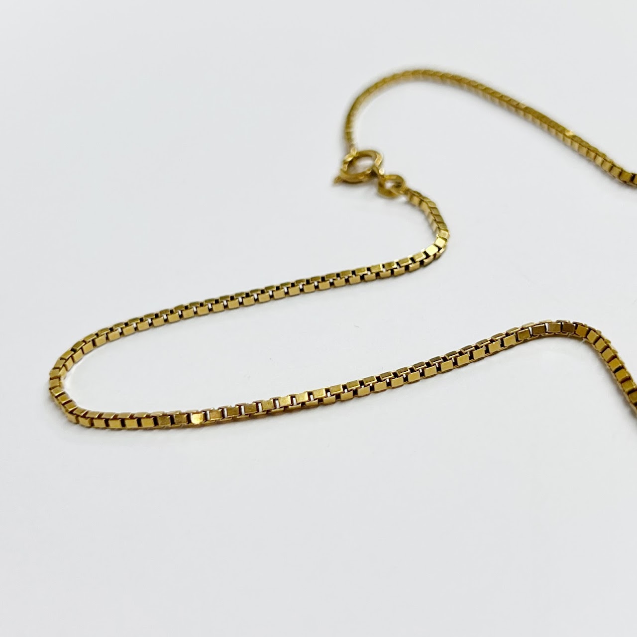 18K Gold Box Link Chain