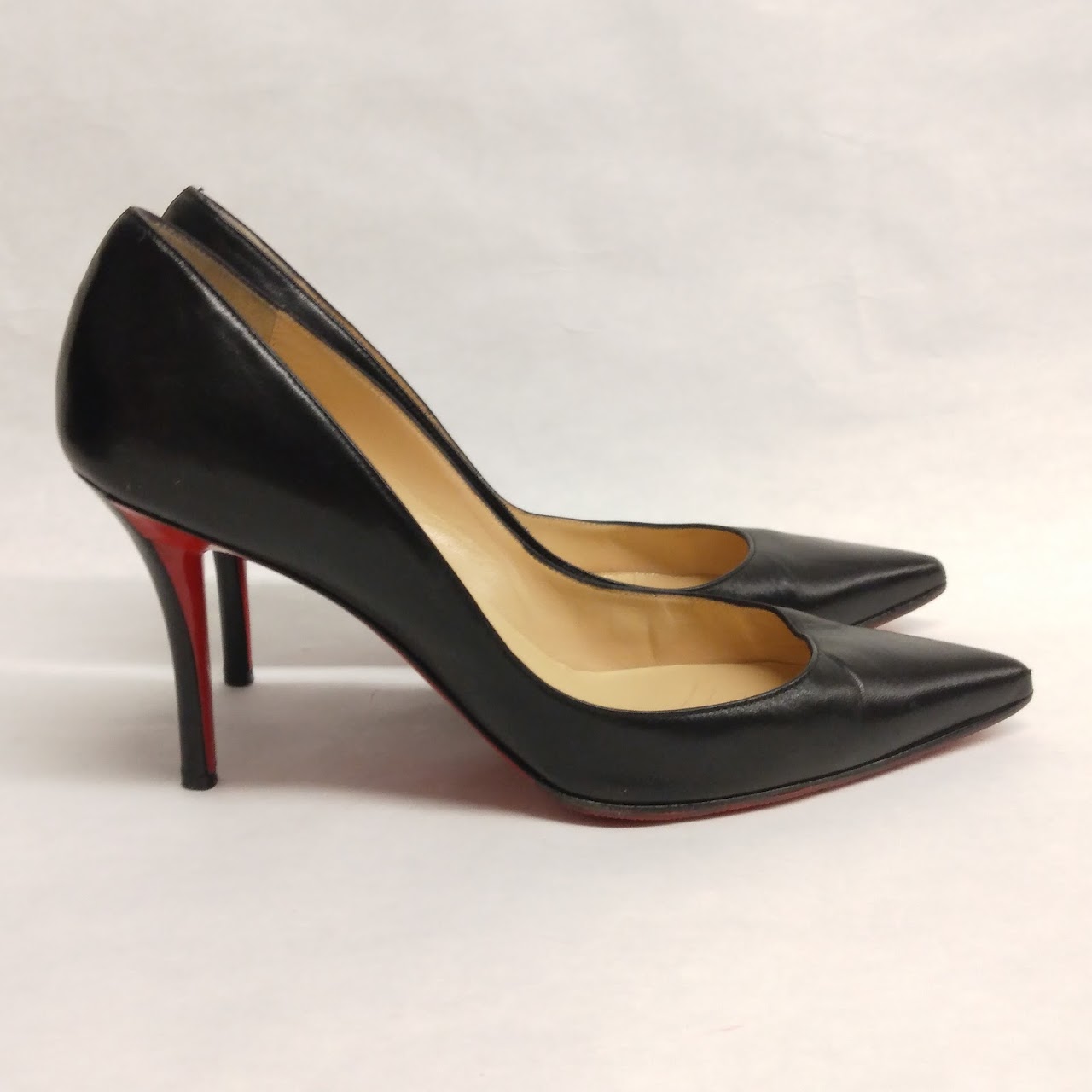 Christian Louboutin Black Leather Pumps