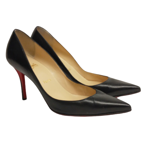 Christian Louboutin Black Leather Pumps