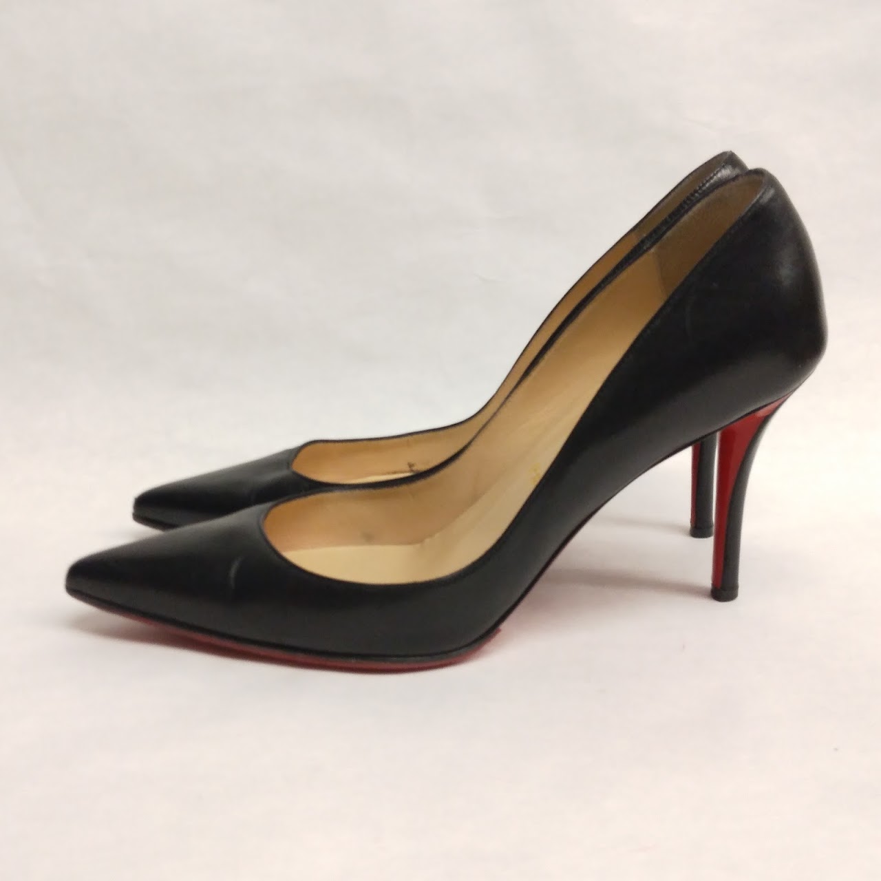 Christian Louboutin Black Leather Pumps