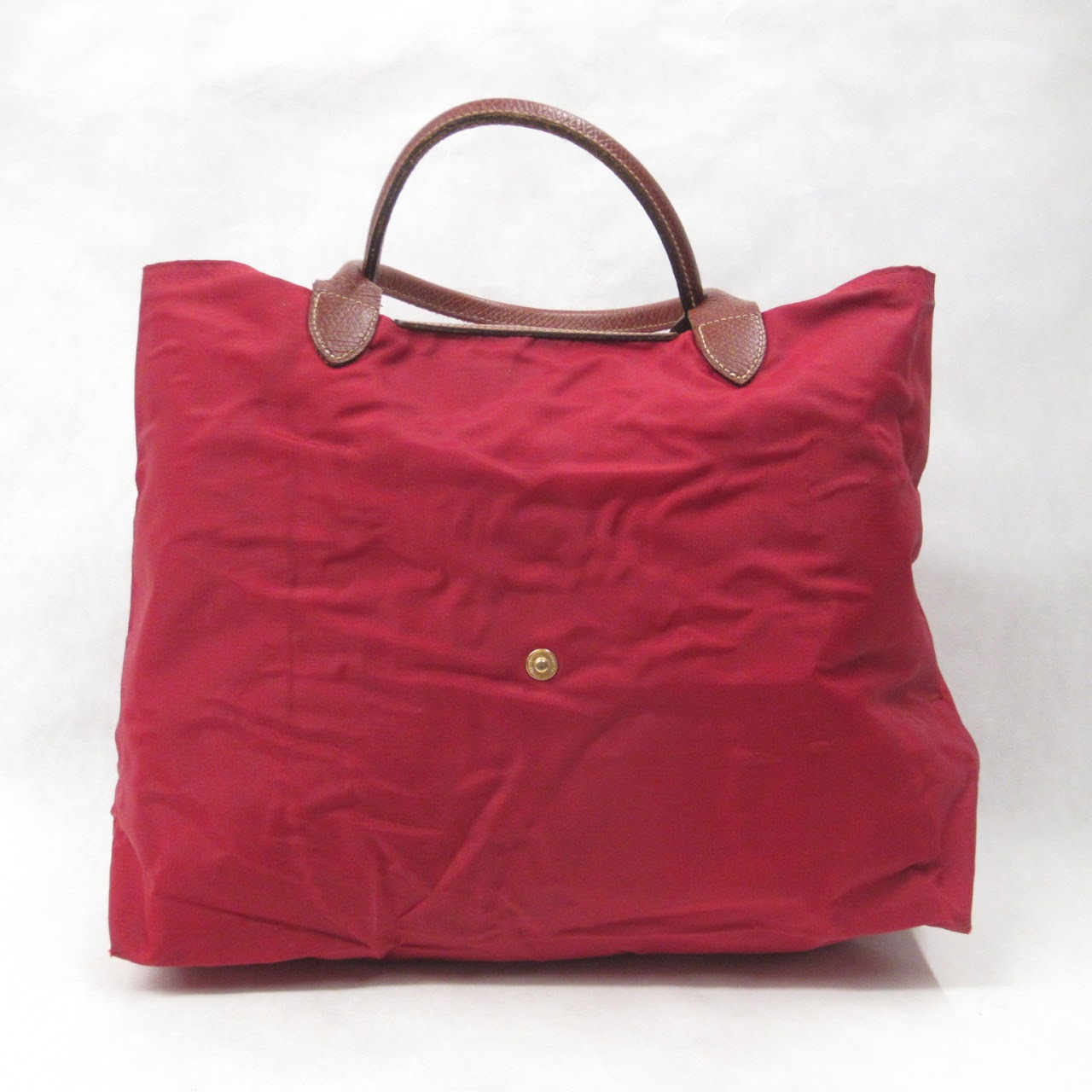 Longchamp Red Nylon Tote Bag