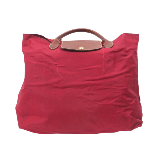 Longchamp Red Nylon Tote Bag