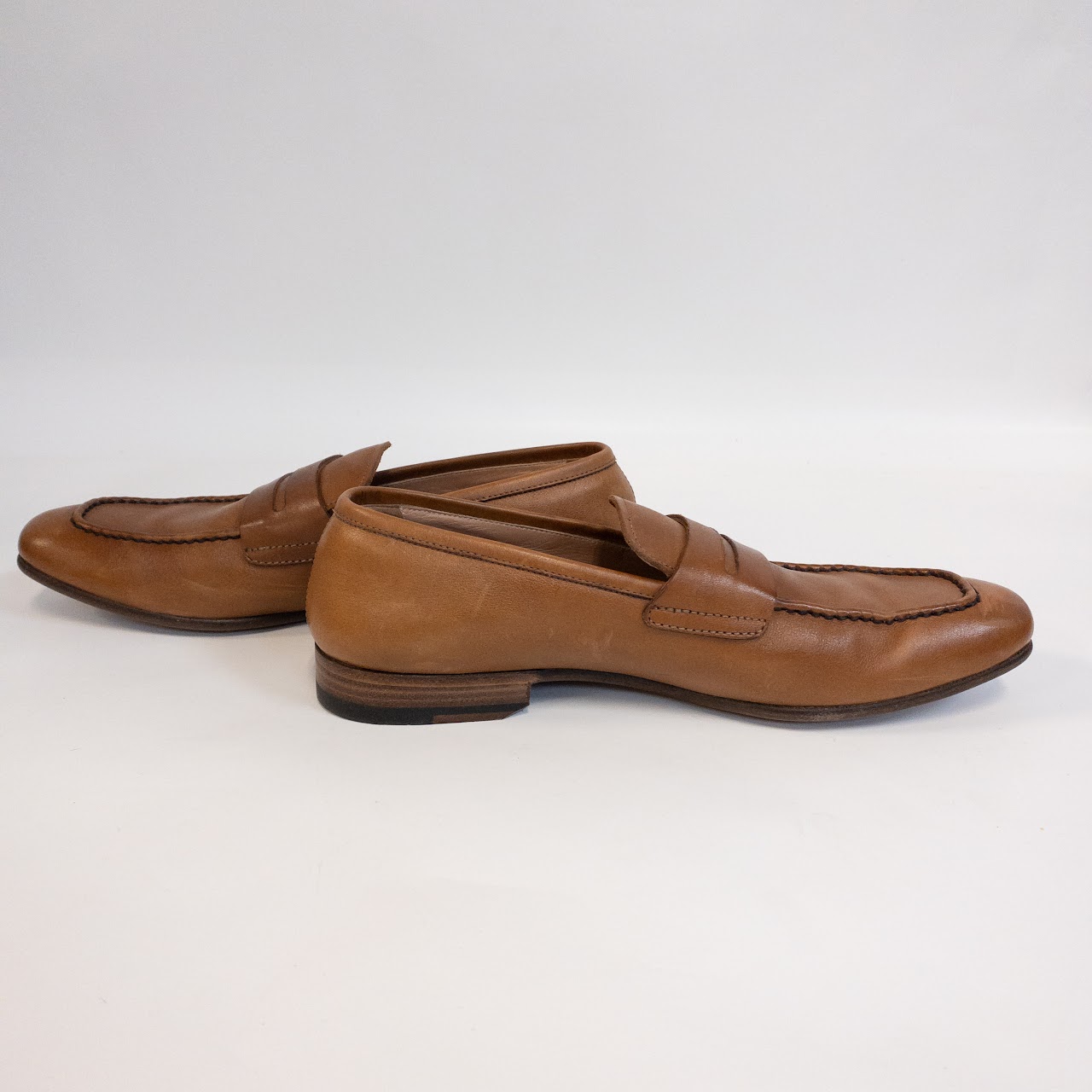 Salvatore Ferragamo Calf Skin Penny Loafers