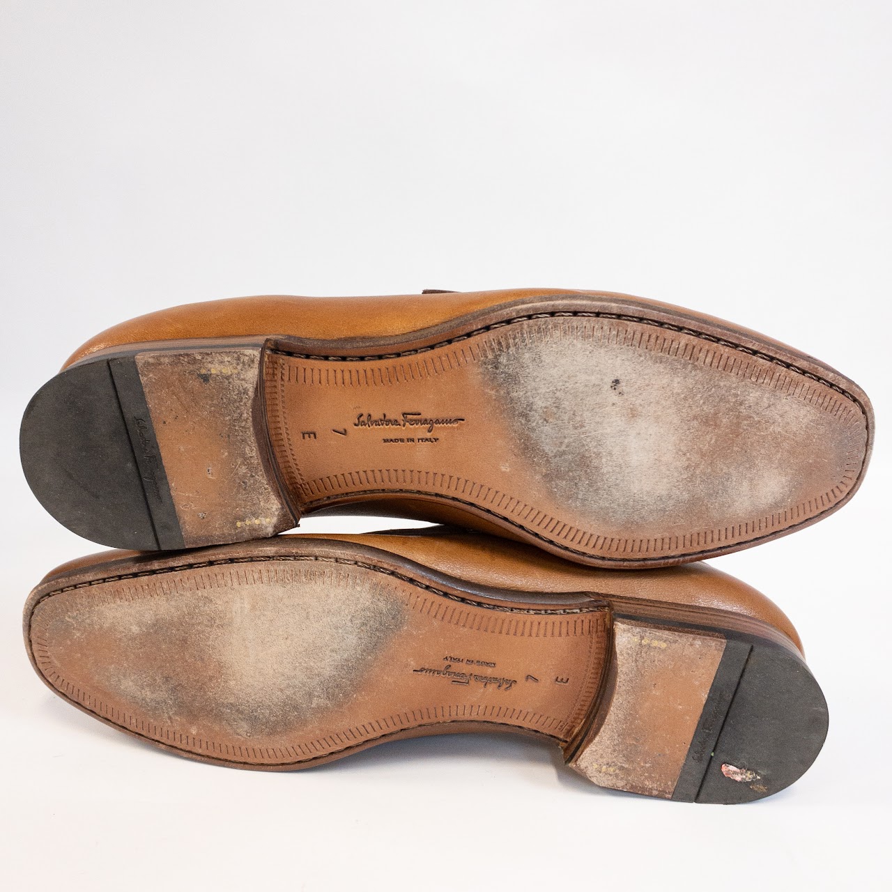 Salvatore Ferragamo Calf Skin Penny Loafers