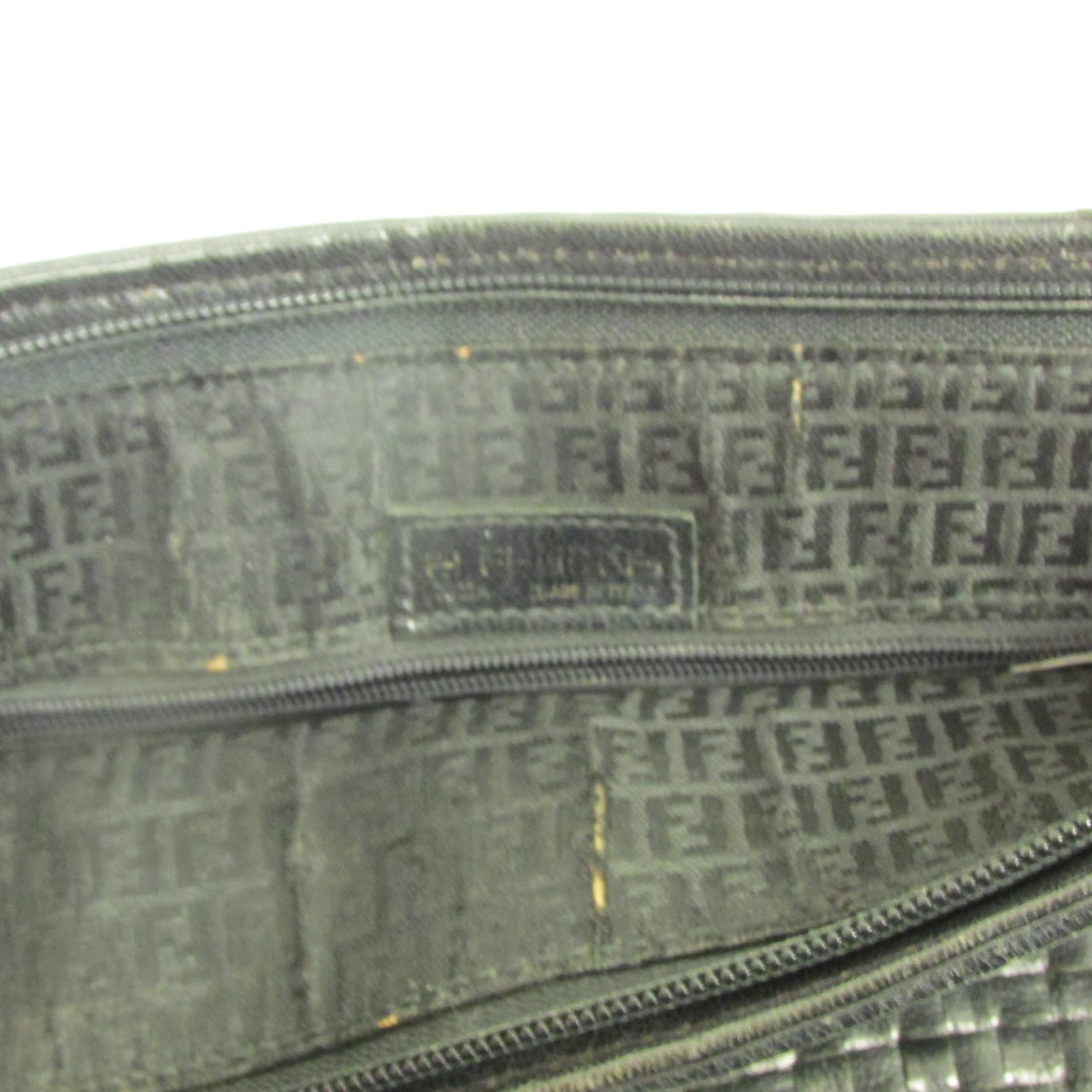 Fendi Woven Leather Shoulder Bag