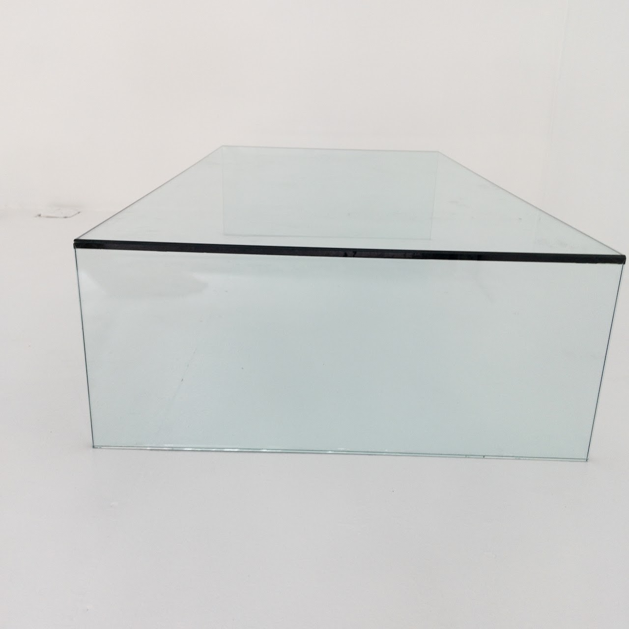 Low Plate Glass Waterfall Coffee Table