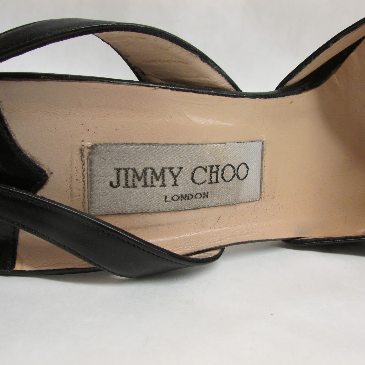 Jimmy Choo Leather & Linen Slingback Pumps