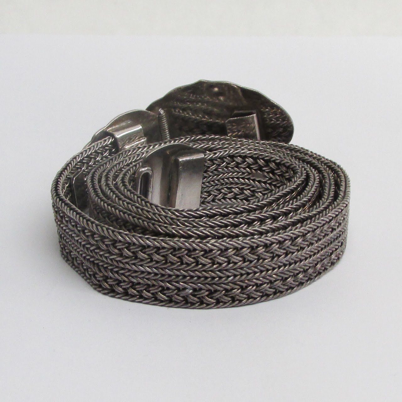 Sterling Silver Braided Belt