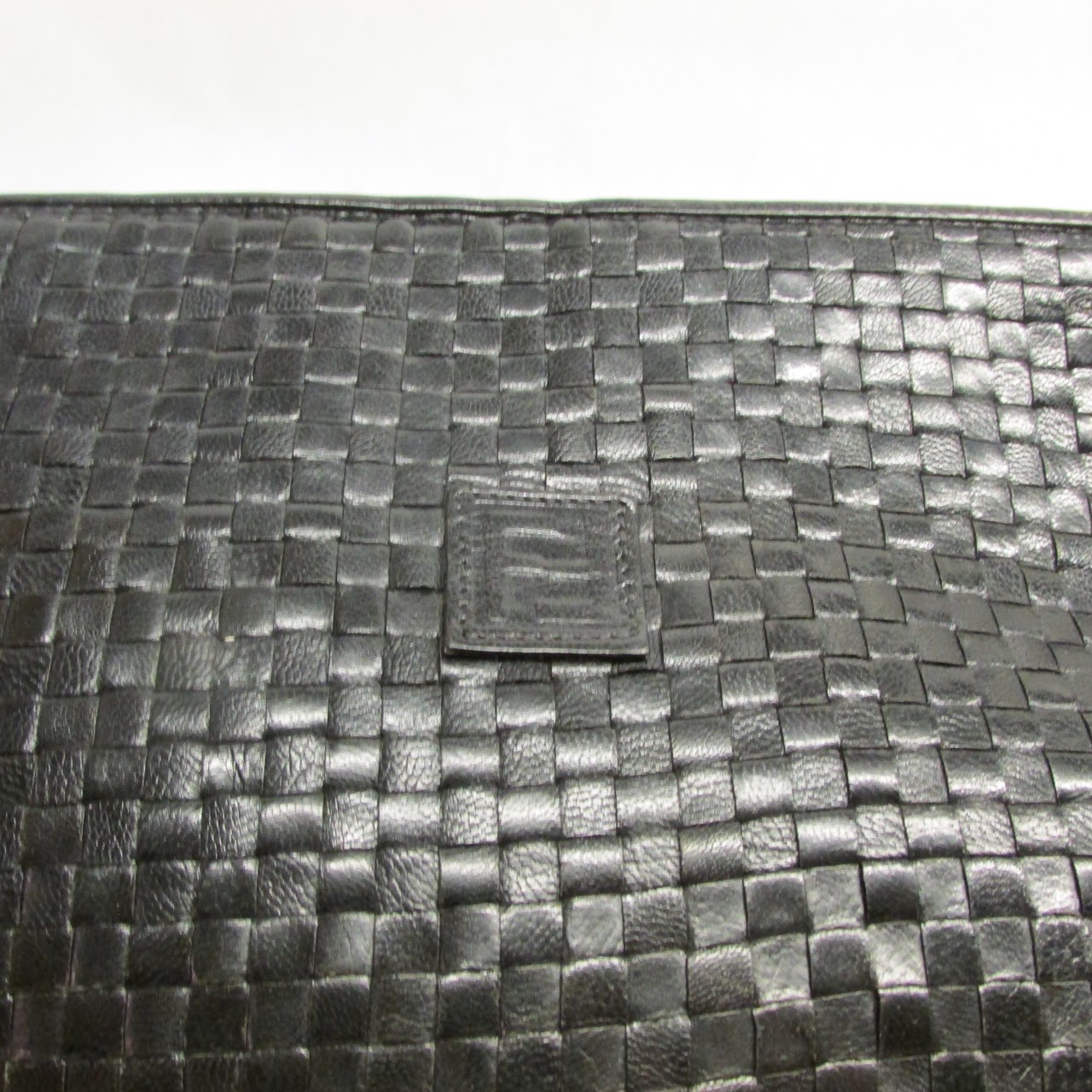 Fendi Woven Leather Shoulder Bag