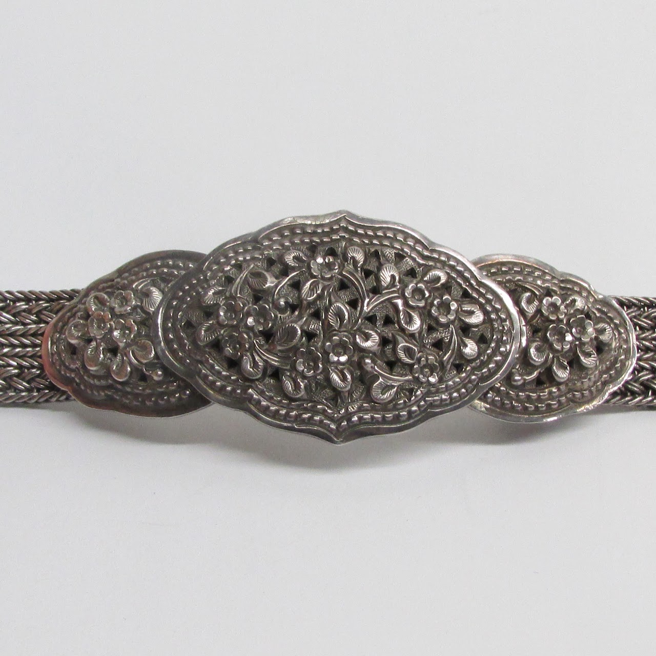 Sterling Silver Braided Belt