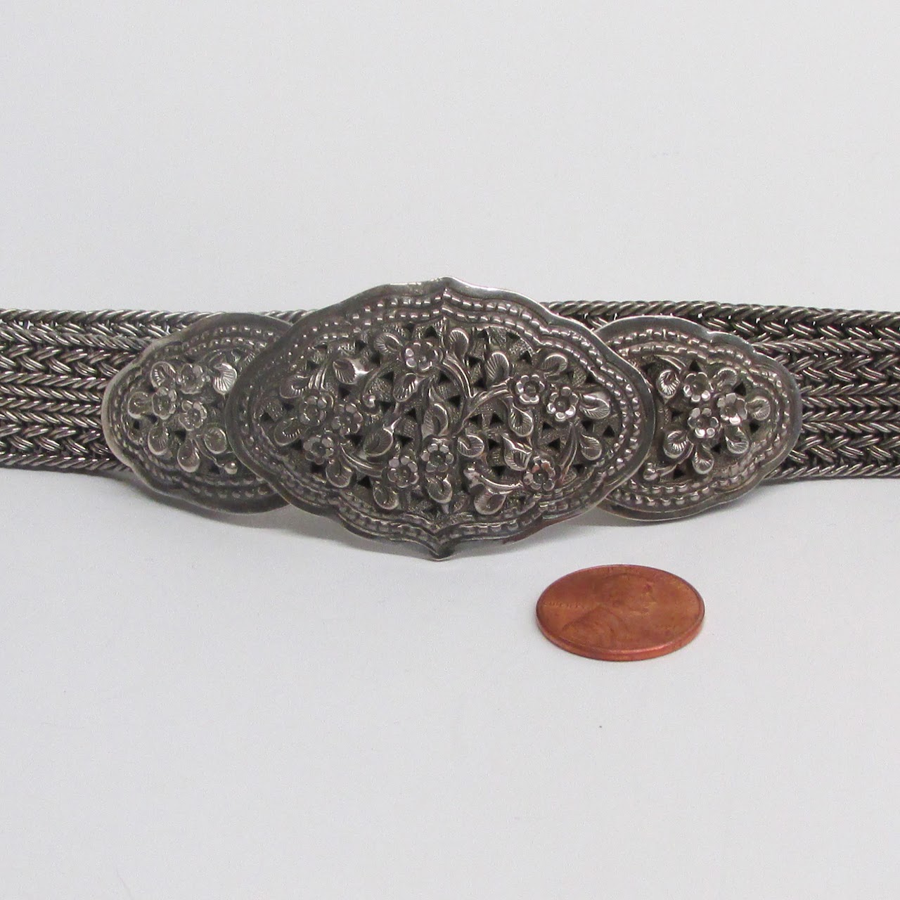 Sterling Silver Braided Belt