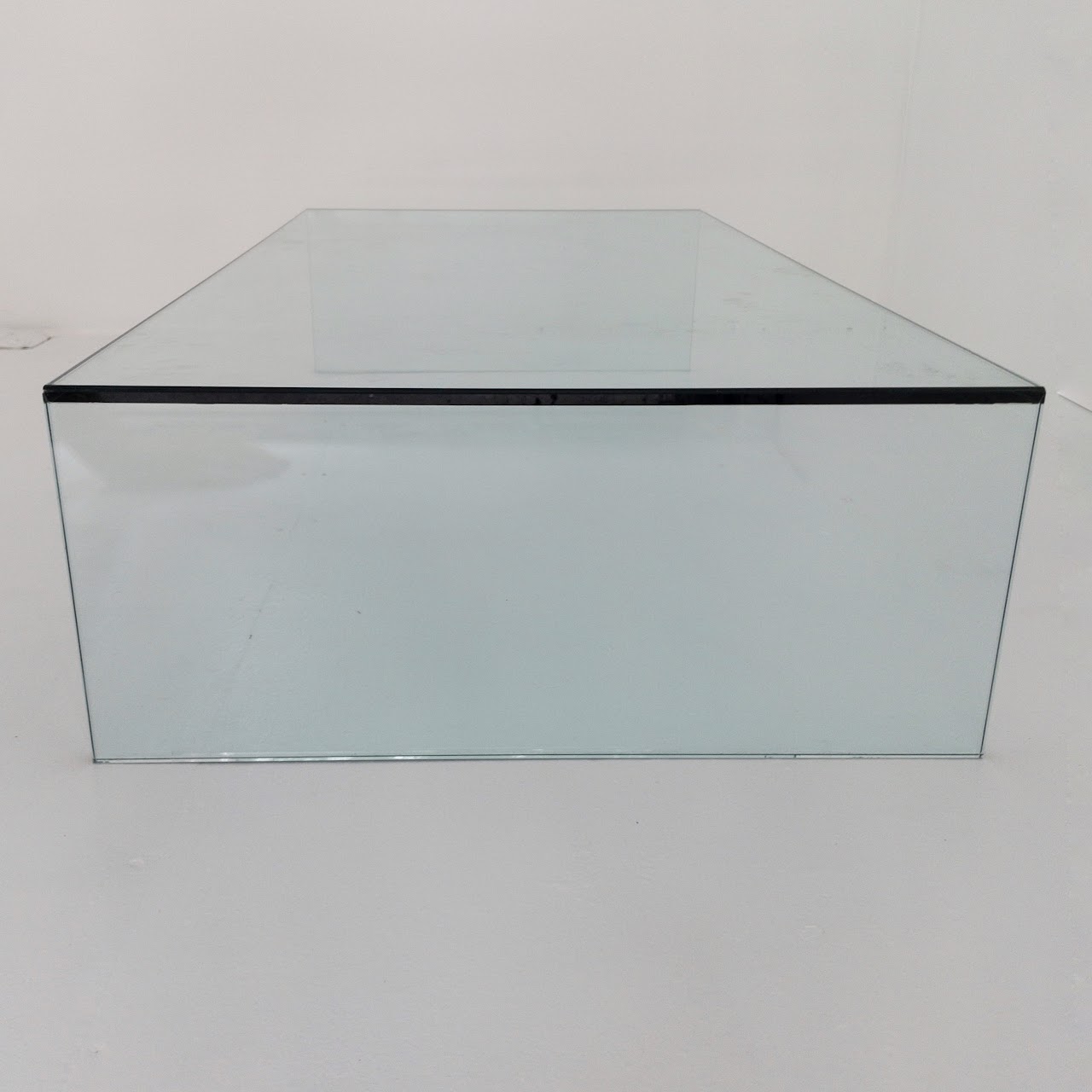 Low Plate Glass Waterfall Coffee Table