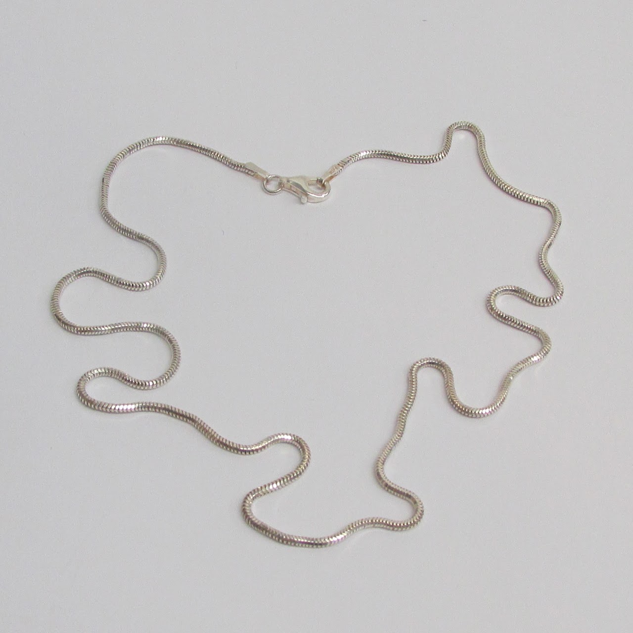 Sterling Silver Snake Chain Necklace