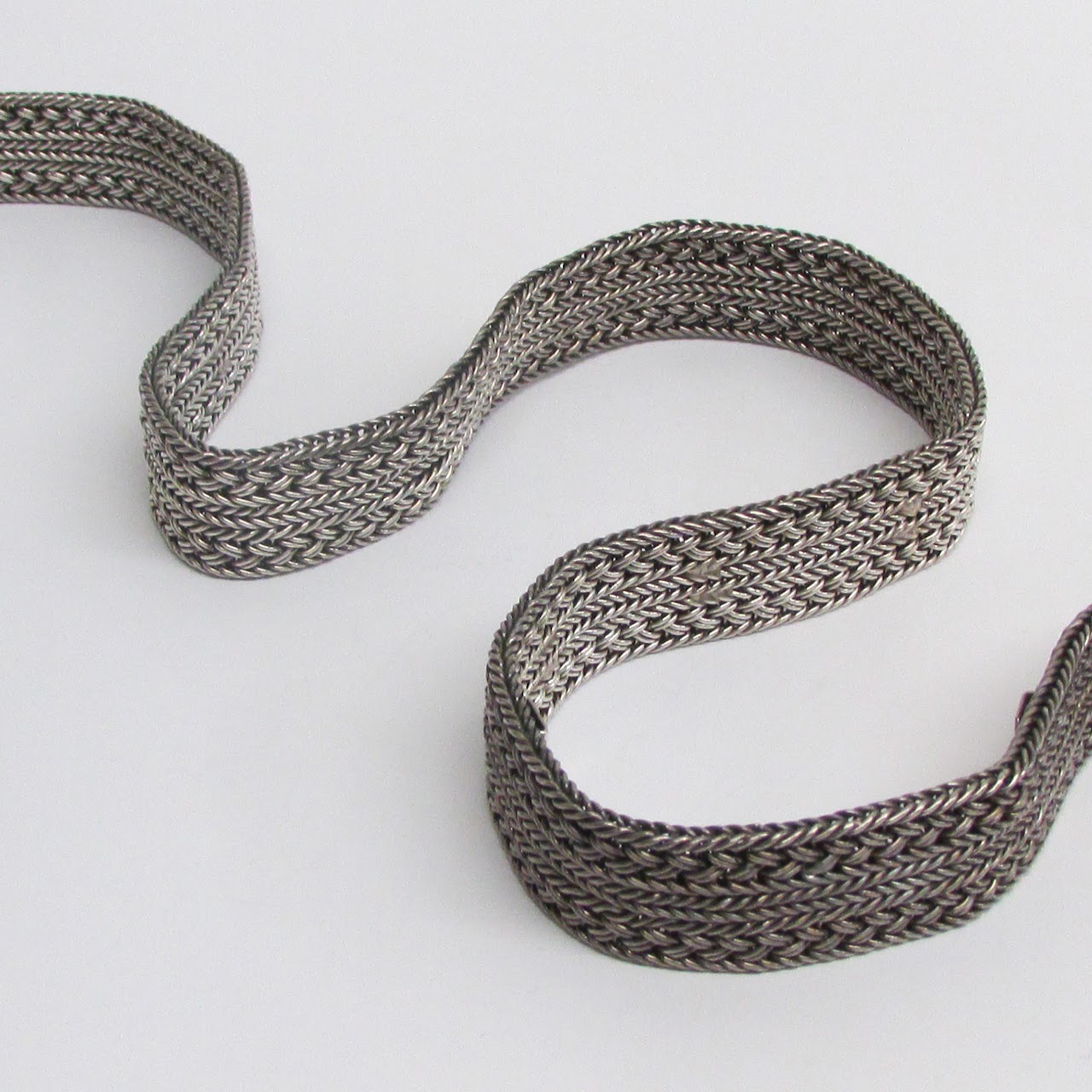 Sterling Silver Braided Belt