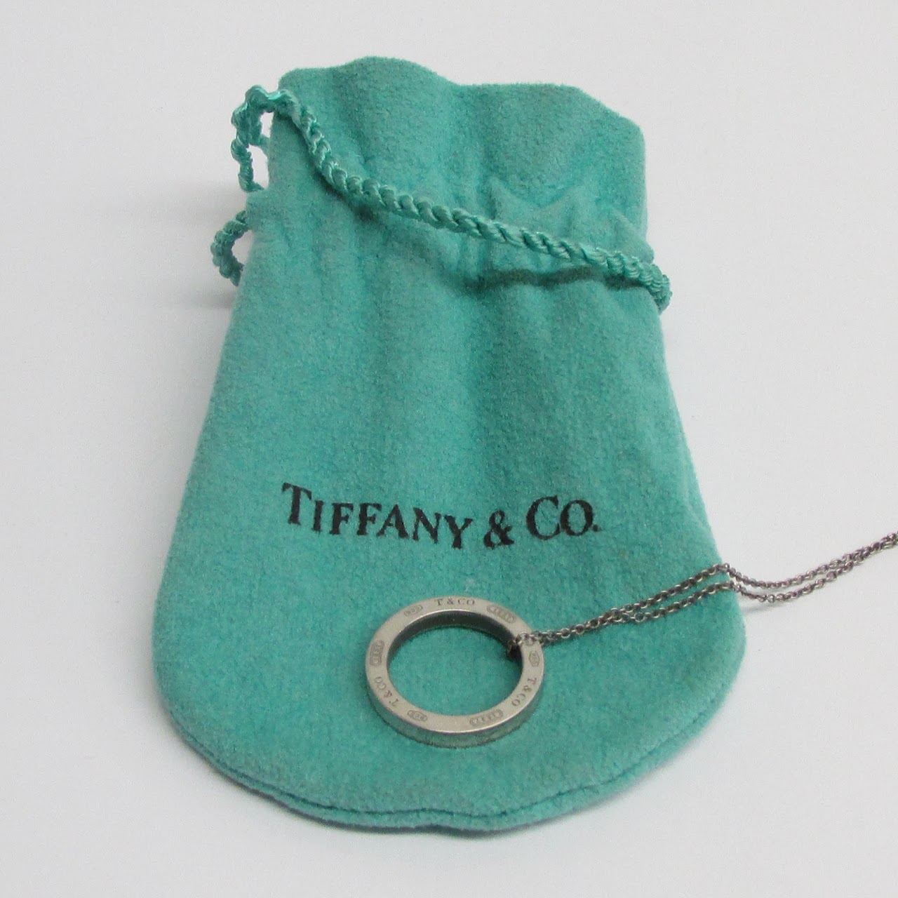 Tiffany & Co. Sterling Silver Circle Ring Necklace