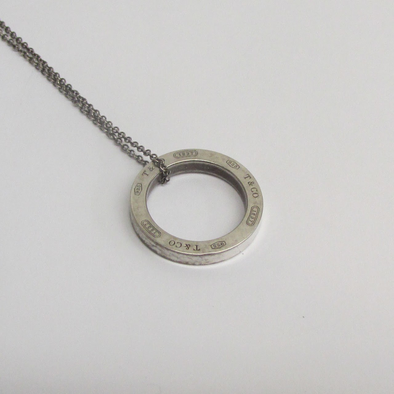 Tiffany & Co. Sterling Silver Circle Ring Necklace