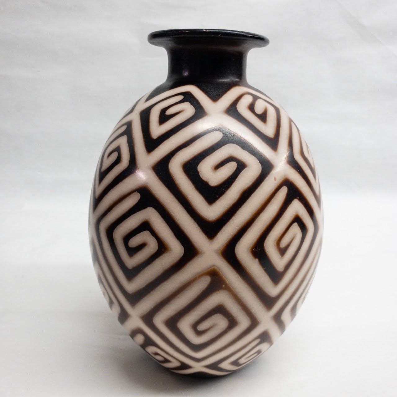 LuÍs Salas Signed Zoo Ceramic  Vase
