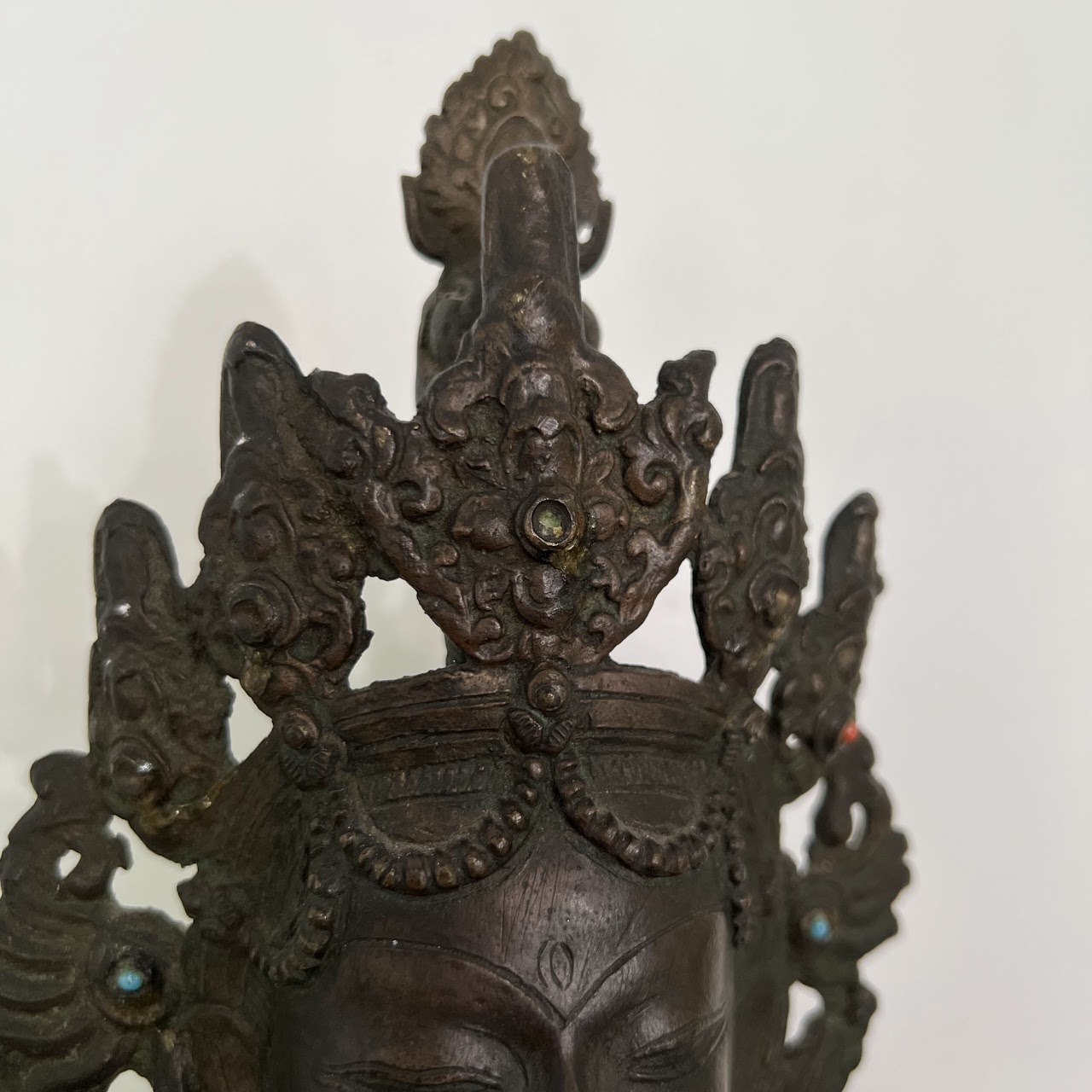 Metal Hindu Sitting Tara Statue