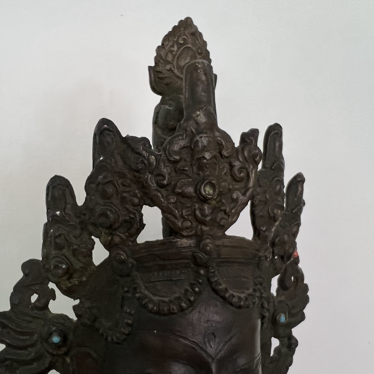 Metal Hindu Sitting Tara Statue