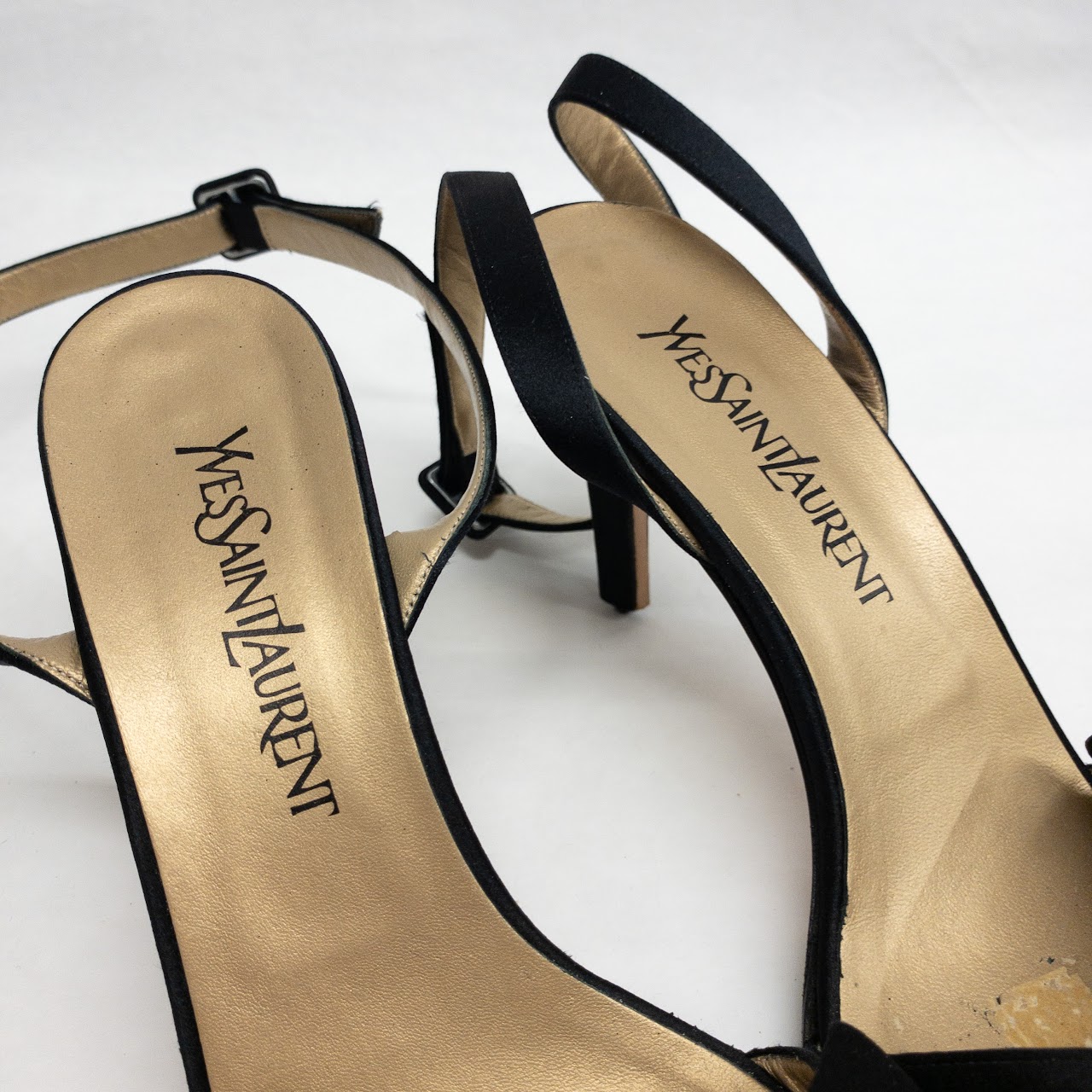 Yves Saint Laurent Satin Sandals