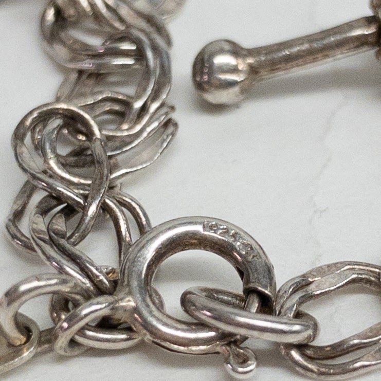 Sterling Silver Vintage Charm Bracelet