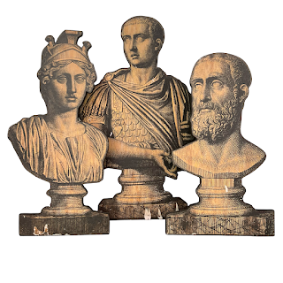 Tozai Home Roman Bust Stand Trio