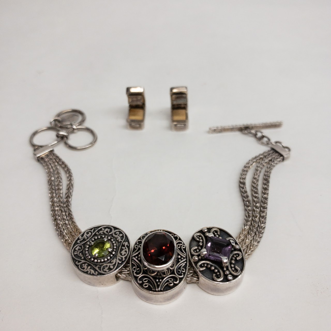 Lori Bonn Sterling Silver & Gemstone Bracelet