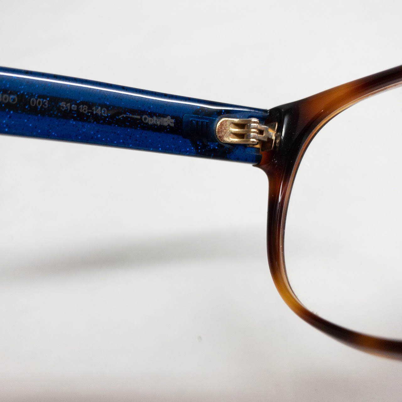 Gucci Faux Tortoiseshell Glitter RX Eyeglasses