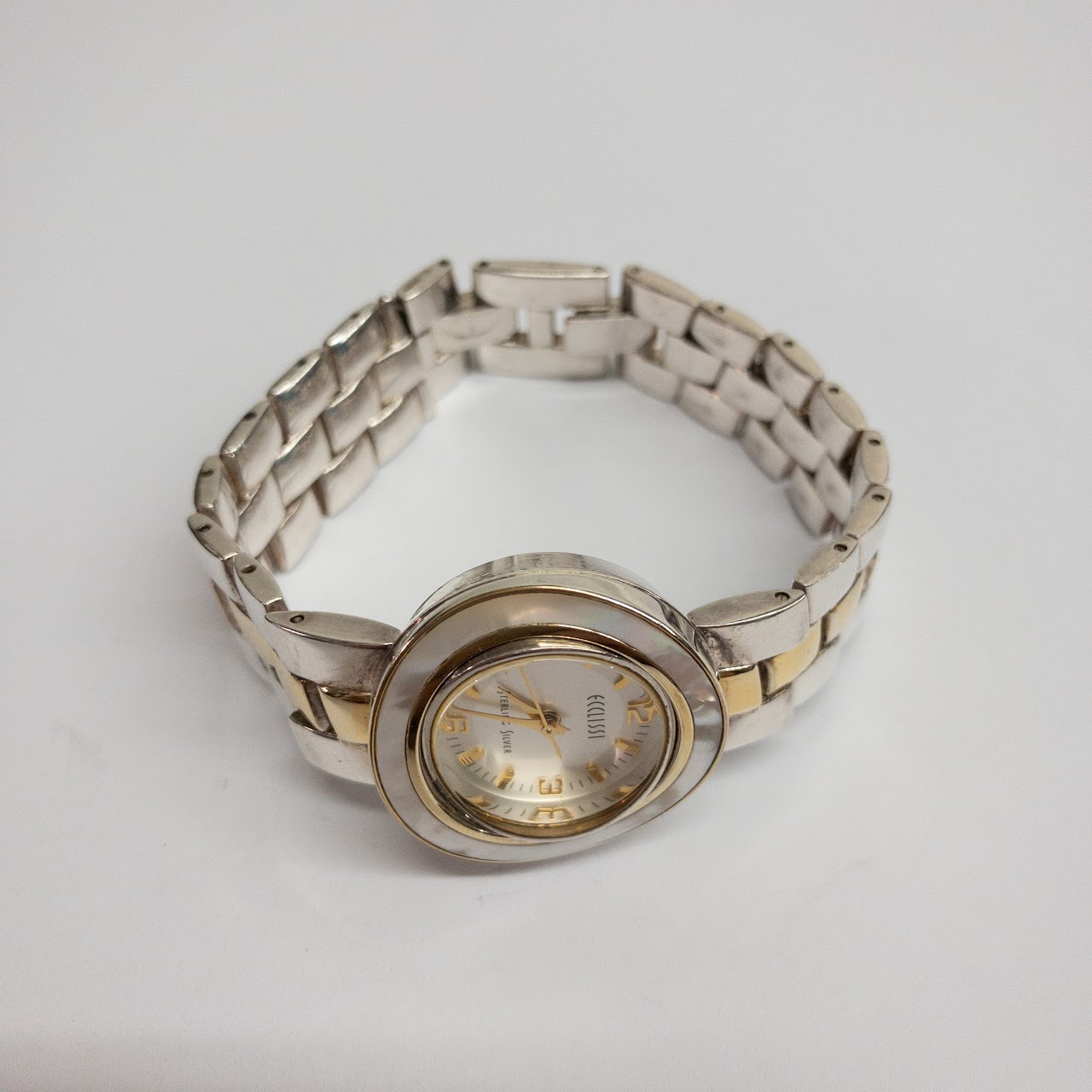 Ecclissi Sterling Silver Interchangeable Bezel Wristwatch