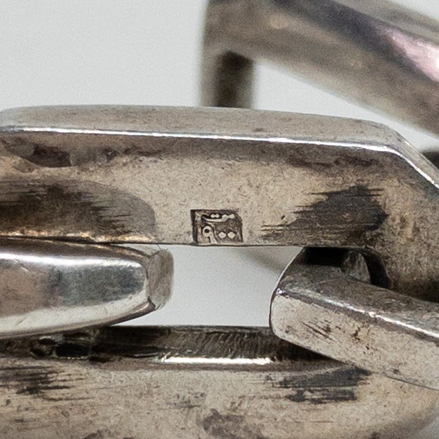 Egyptian Sterling Silver Link Bracelet